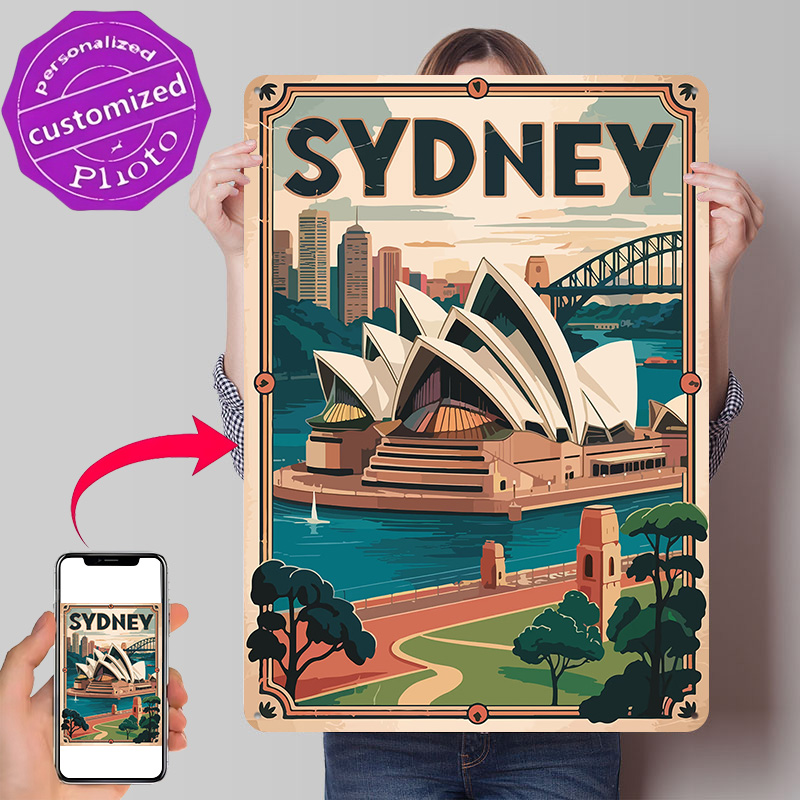 Travel Accessories Sydney - 시드니 여행 3D 질감 인쇄 포스터