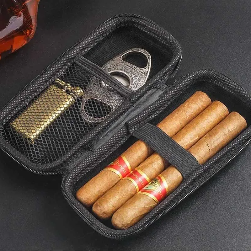 Travel Accessories Pack - 휴대용 시가 케이스 EVA 경량 여행용
