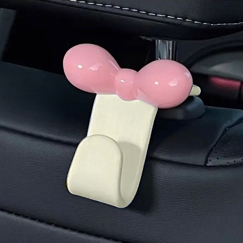 Travel Accessories Pack - 미니멀리스트 보우 자동차 뒷좌석 걸이형 후크,