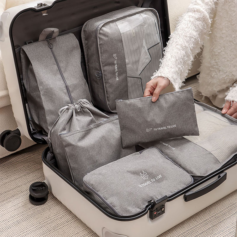 Travel Accessories Packing Cubes - 남녀공용 7종 여행용 짐 정리 큐브