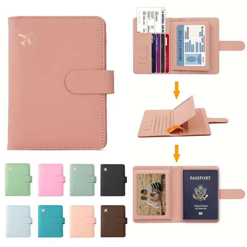 Travel Accessories Plane - 귀여운 버클이 있는 방수 가죽 여권
