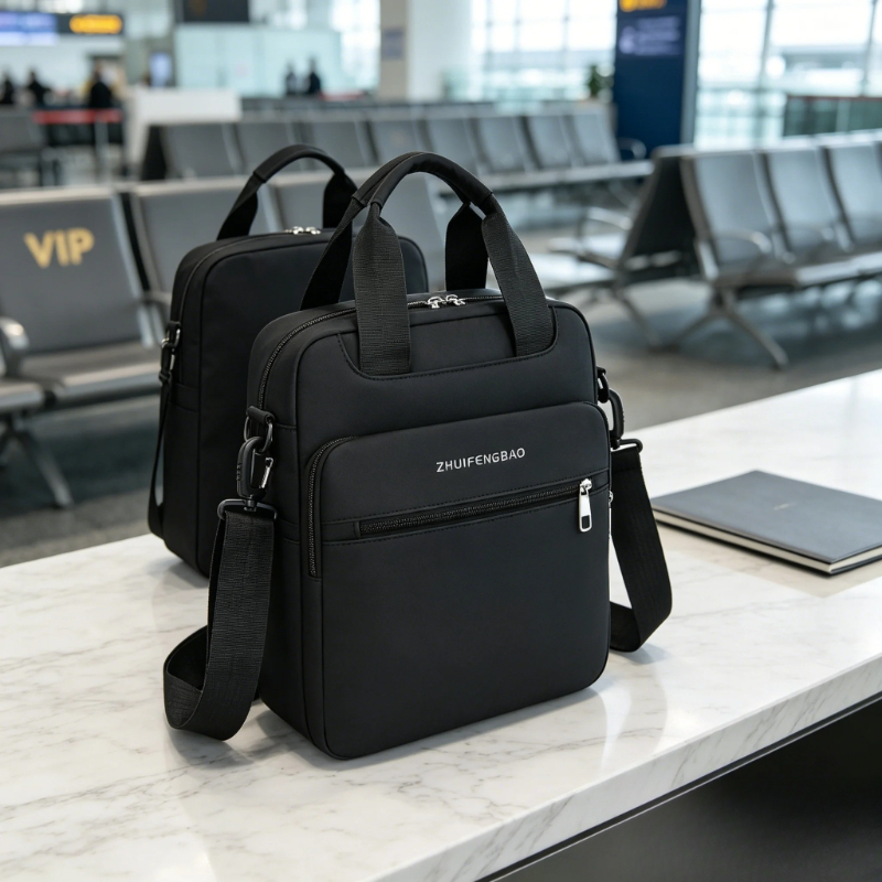 Travel Accessories Tech - 남성용 숄더백 방수 옥스퍼드 다중 수납공간