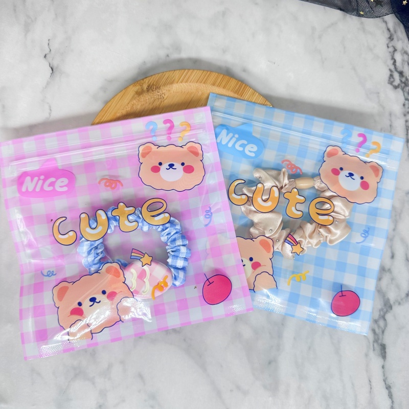 Reusable Zip Bag - 24pcs 만화 선물 보관 가방 재사용