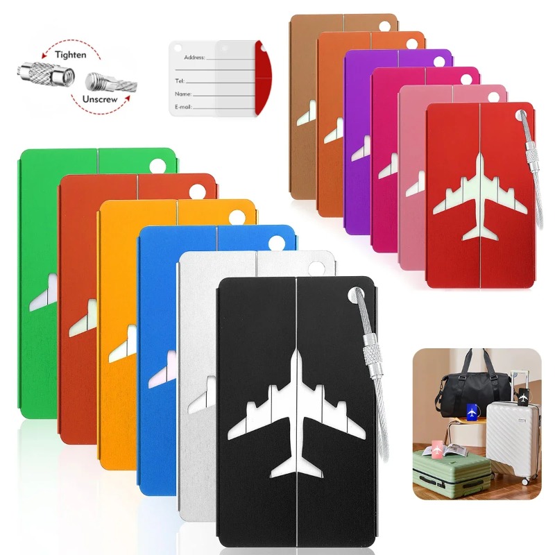 Travel Accessories Plane - 알루미늄 합금 여행용 러기지 태그, 수하물