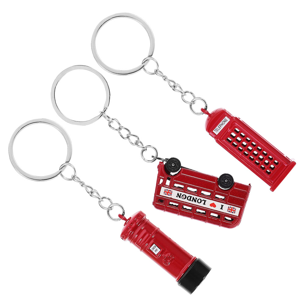 Travel Accessories London - 3개 세트 런던 기념품 키체인 영국
