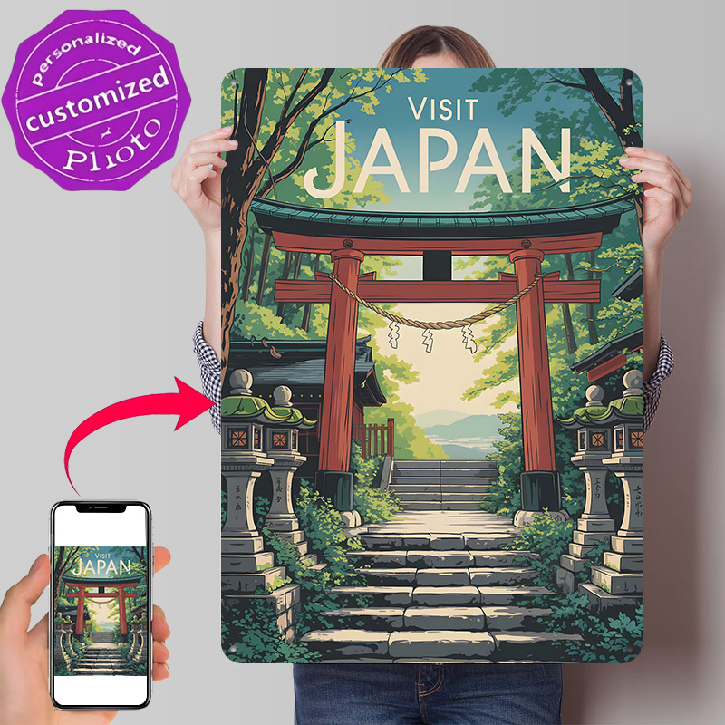 Travel Accessories For Europe - 일본 여행 3D 질감 프린트 포스터