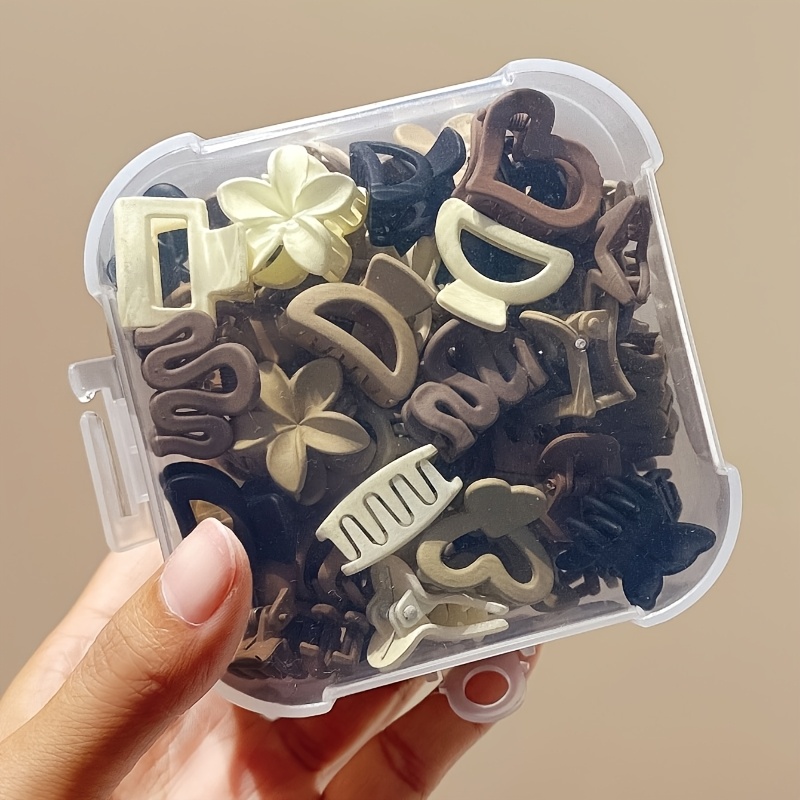 Travel Accessories Pack - 5/10/20/30개 베이지 혼합 팩 작은 클립,