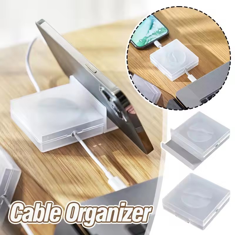 Cable Organizer Travel - 휴대용 투명 케이블 정리기 코드 관리