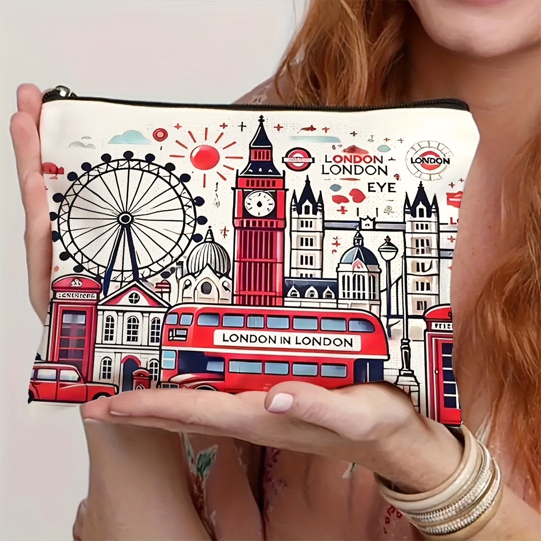 런던 여행 선물 메이크업 가방 - 여성용 귀여운 다기능 - Travel Accessories London 리뷰 및 가격