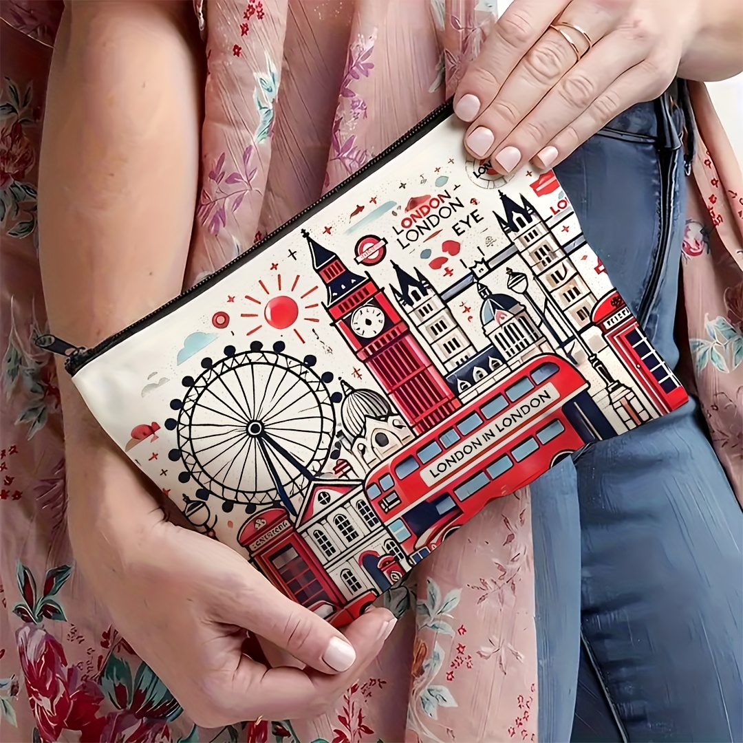 런던 여행 선물 메이크업 가방 - 여성용 귀여운 다기능 - Travel Accessories London 리뷰 및 가격