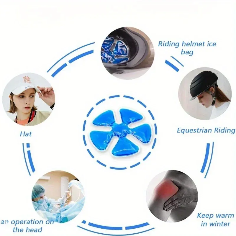 블루 PVC 젤 아이스팩 - 헬멧 및 모자용 조절 가능 - Travel Accessories Pack 리뷰 및 가격