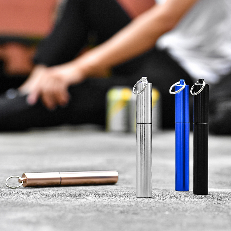 텔레스코픽 마시는 밀짚 스테인레스 스틸 휴대용 여행 밀 - Travel Accessories For Europe 리뷰 및 가격