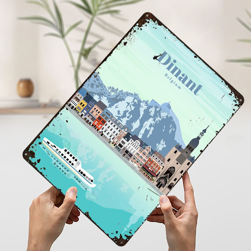 디나상 여행 여행을 가진 사람들을 위한 인쇄된 포스터  - Travel Accessories For Europe 리뷰 및 가격