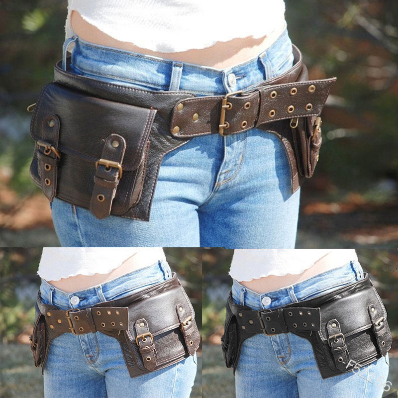 중세 Steampunk PU 가죽 유틸리티 벨트 허리  - Travel Accessories For Europe 리뷰 및 가격