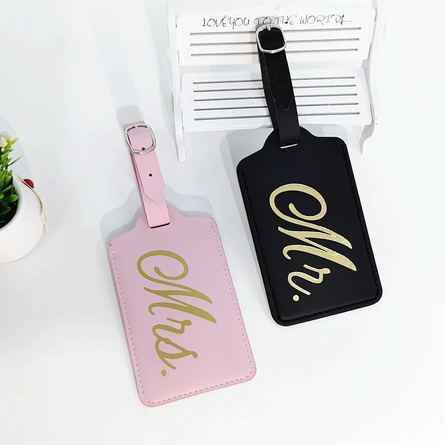 Mr Mrs 커플용 수하물 걸이 태그, 이름 ID 카드 - Luggage Tag Leather 리뷰 및 가격