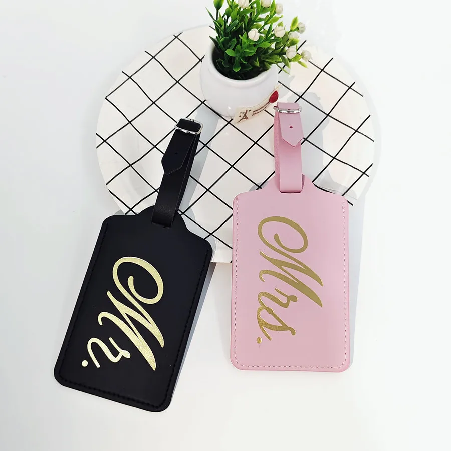Mr Mrs 커플용 수하물 걸이 태그, 이름 ID 카드 - Luggage Tag Leather 리뷰 및 가격
