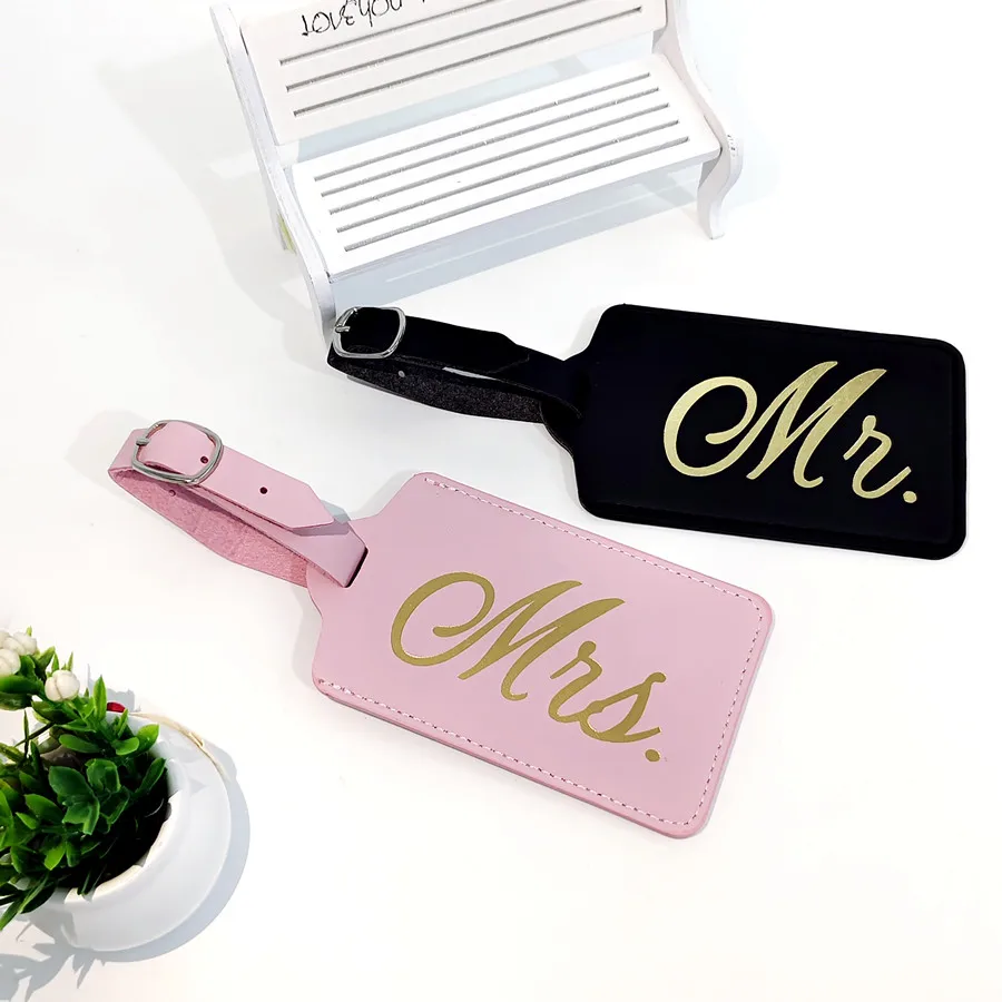 Mr Mrs 커플용 수하물 걸이 태그, 이름 ID 카드 - Luggage Tag Leather 리뷰 및 가격