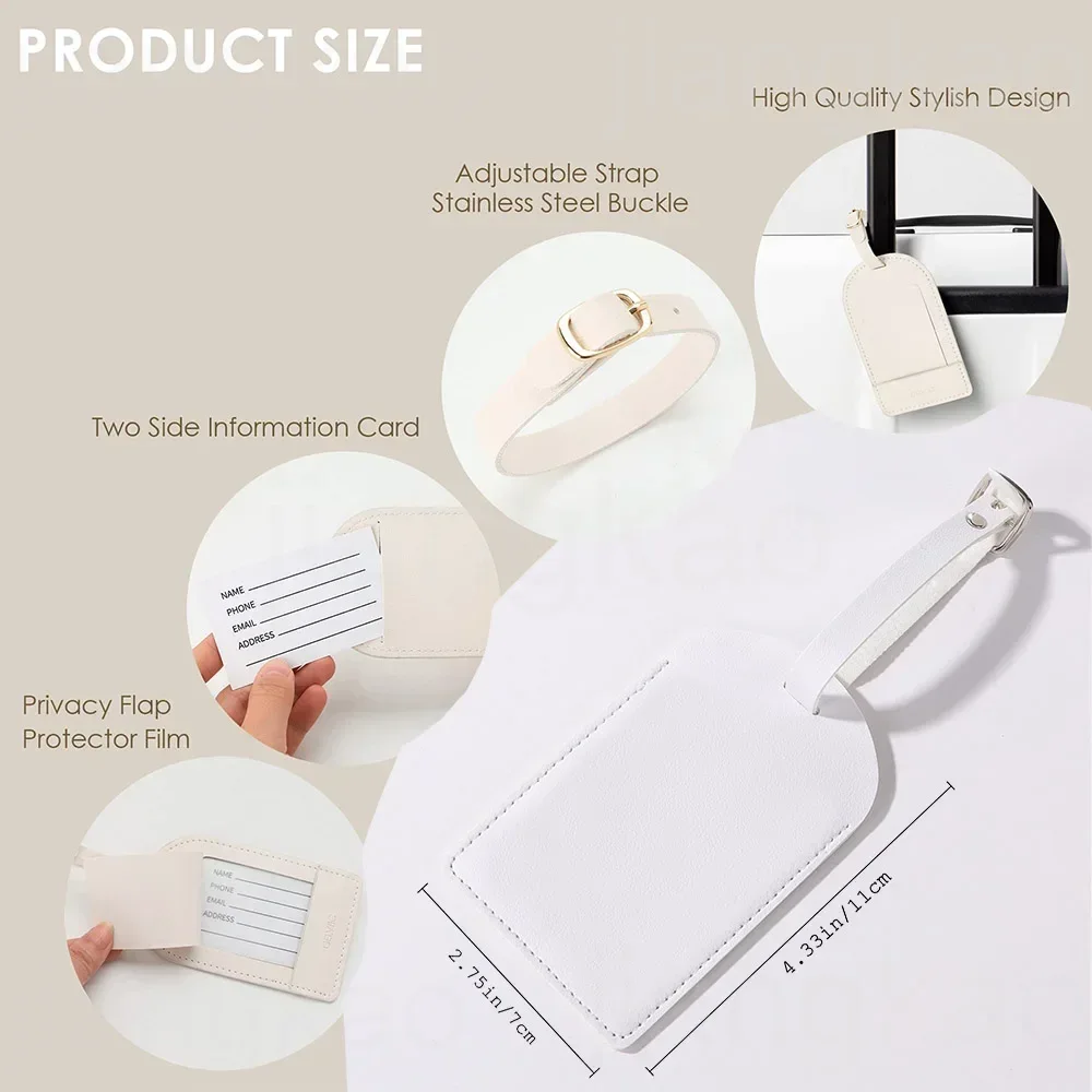 이름이있는 개인화 된 편지 모노그램 수하물 태그 Pu  - Luggage Tag Leather 리뷰 및 가격