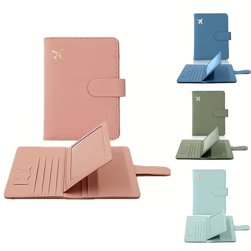귀여운 버클이 있는 방수 가죽 여권 홀더 - 남녀 공용 - Travel Accessories Plane 리뷰 및 가격