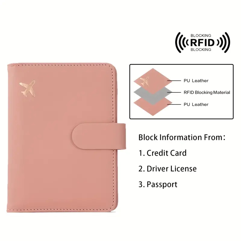 귀여운 버클이 있는 방수 가죽 여권 홀더 - 남녀 공용 - Travel Accessories Plane 리뷰 및 가격