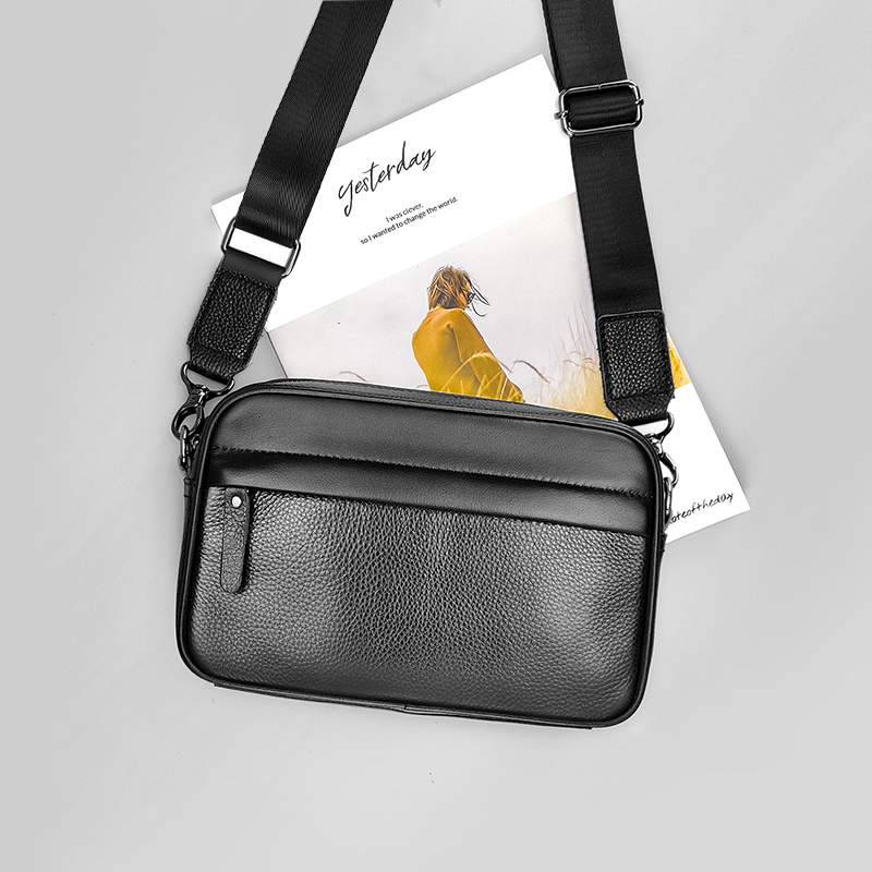 남성용 천연 가죽 숄더백, 최고급 소가죽 크로스바디 백 - Travel Accessories Tech 리뷰 및 가격