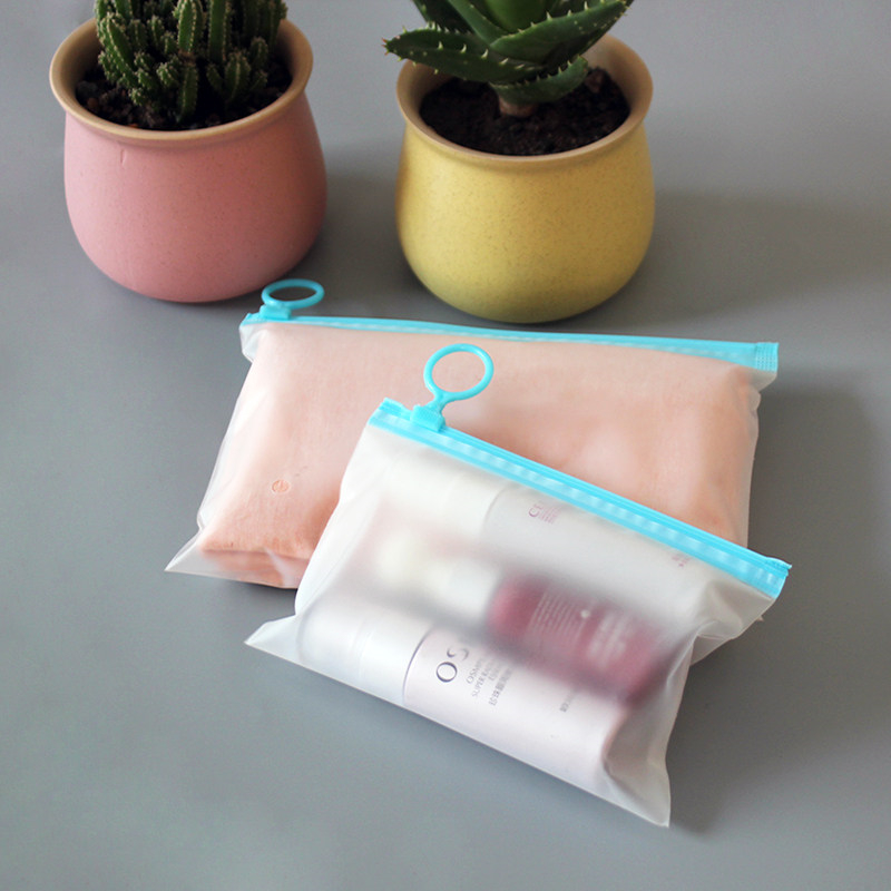 TETP 반투명 지퍼백 (파란색 손잡이 포함) - 스킨 - Reusable Zip Bag 리뷰 및 가격