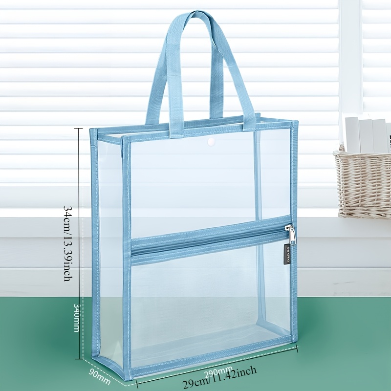 1개, 랜덤 컬러, 투명 파일 폴더, 과외 가방, 학생 - Travel Accessories Tech 리뷰 및 가격