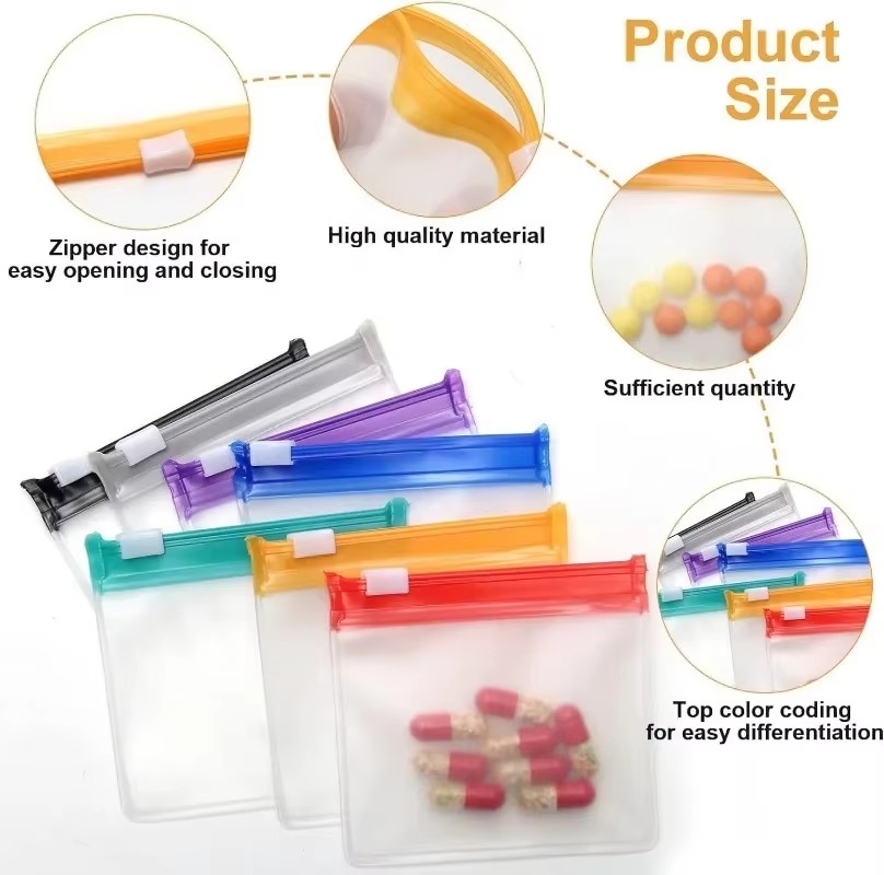 미니 컬러풀 알약 보관용 가방 재사용 가능한 약품 지퍼 - Reusable Zip Bag 리뷰 및 가격