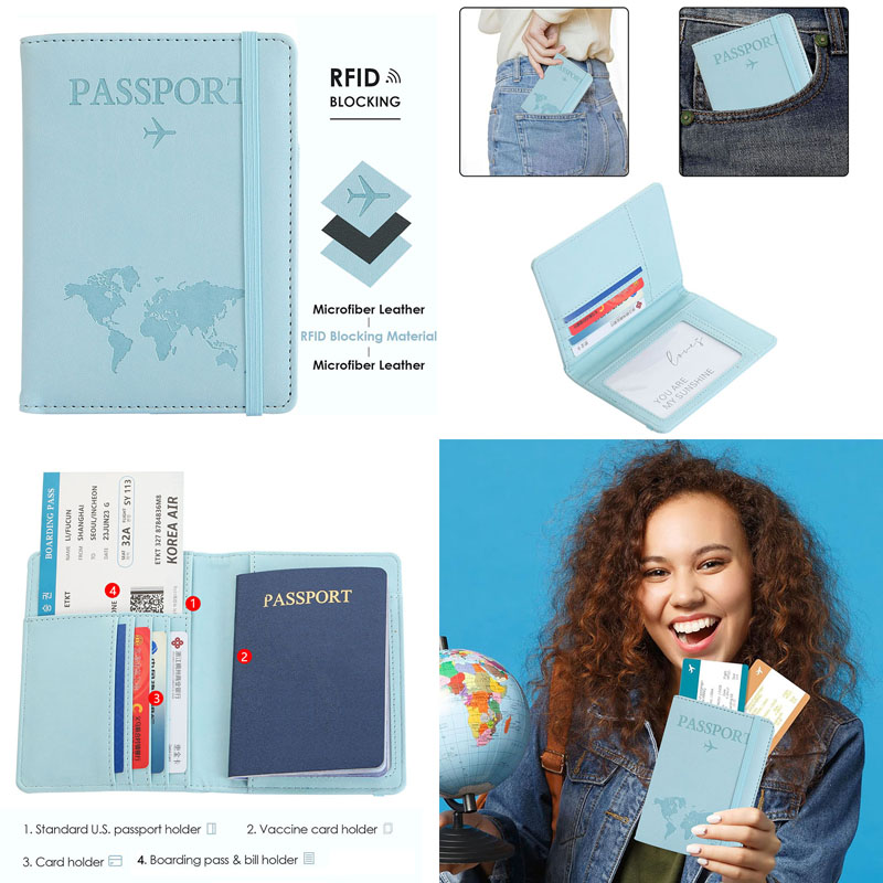 연인 세계지도 여권 커버 핫 스탬핑 간단한 비행기 여성 - Travel Accessories Plane 리뷰 및 가격