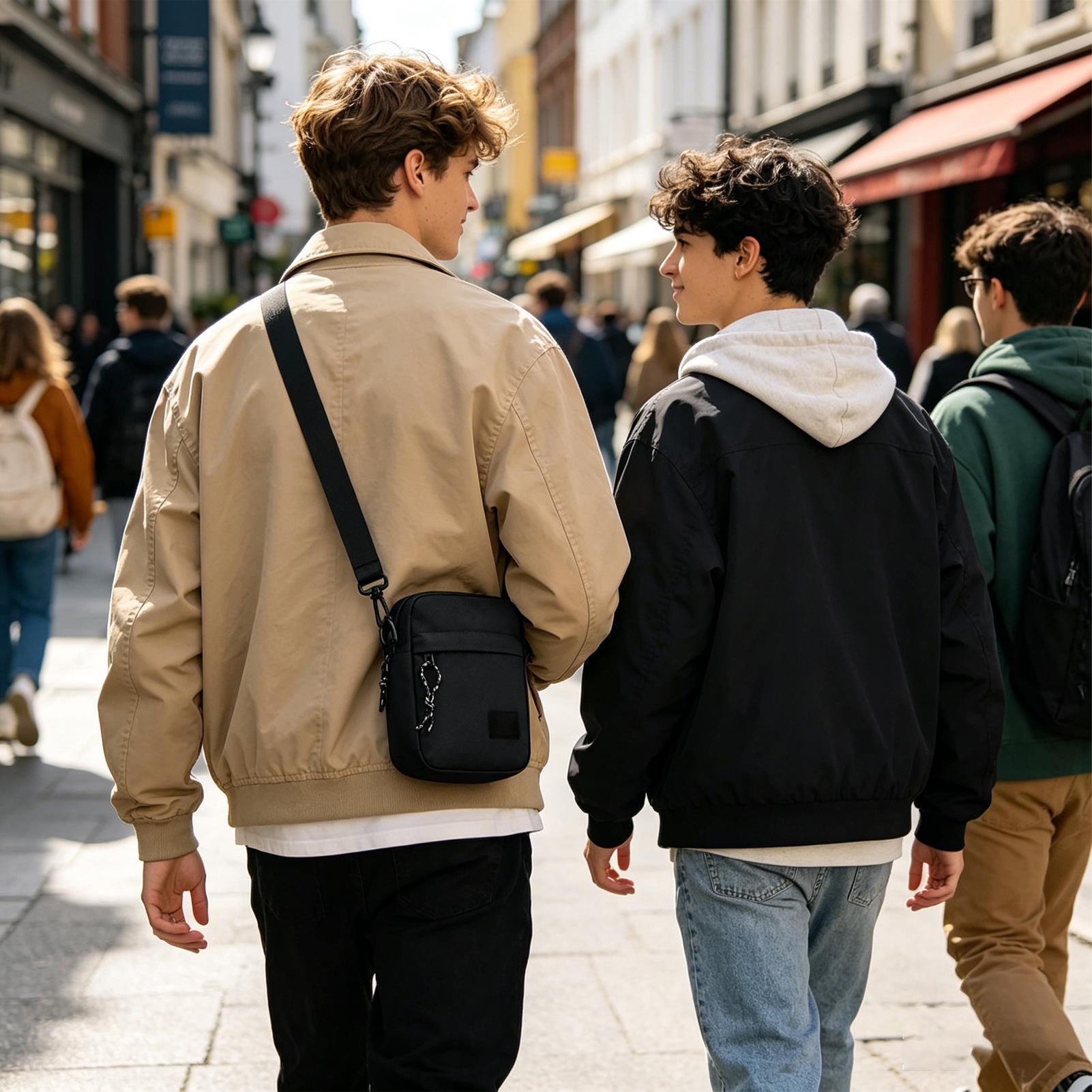 남성용 컴팩트 숄더백 패션 캐주얼 메신저 슬링백 여행  - Travel Accessories Tech 리뷰 및 가격