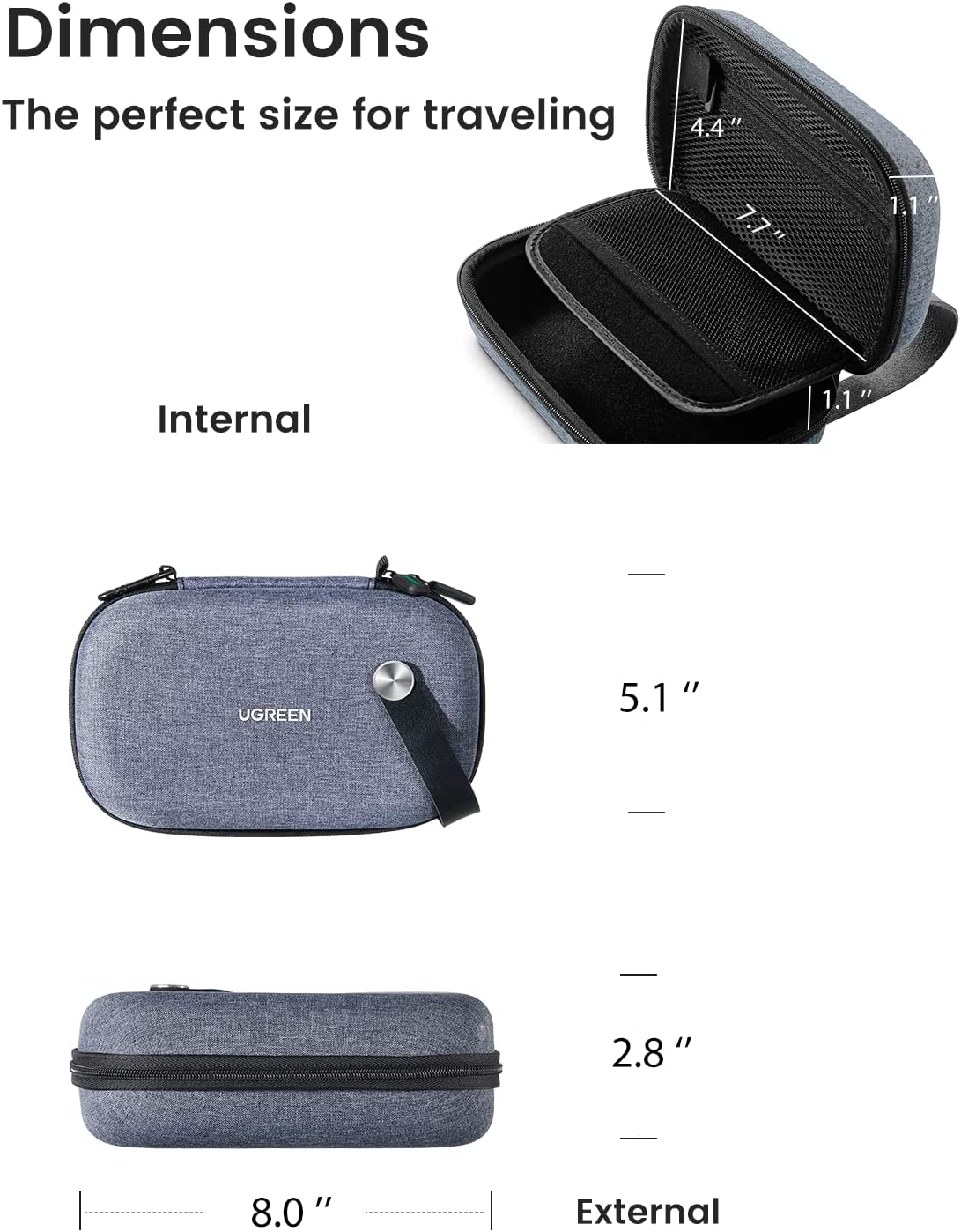 UGREEN 전자제품 여행용 정리함 하드 케이스 이중  - Travel Accessories Tech 리뷰 및 가격
