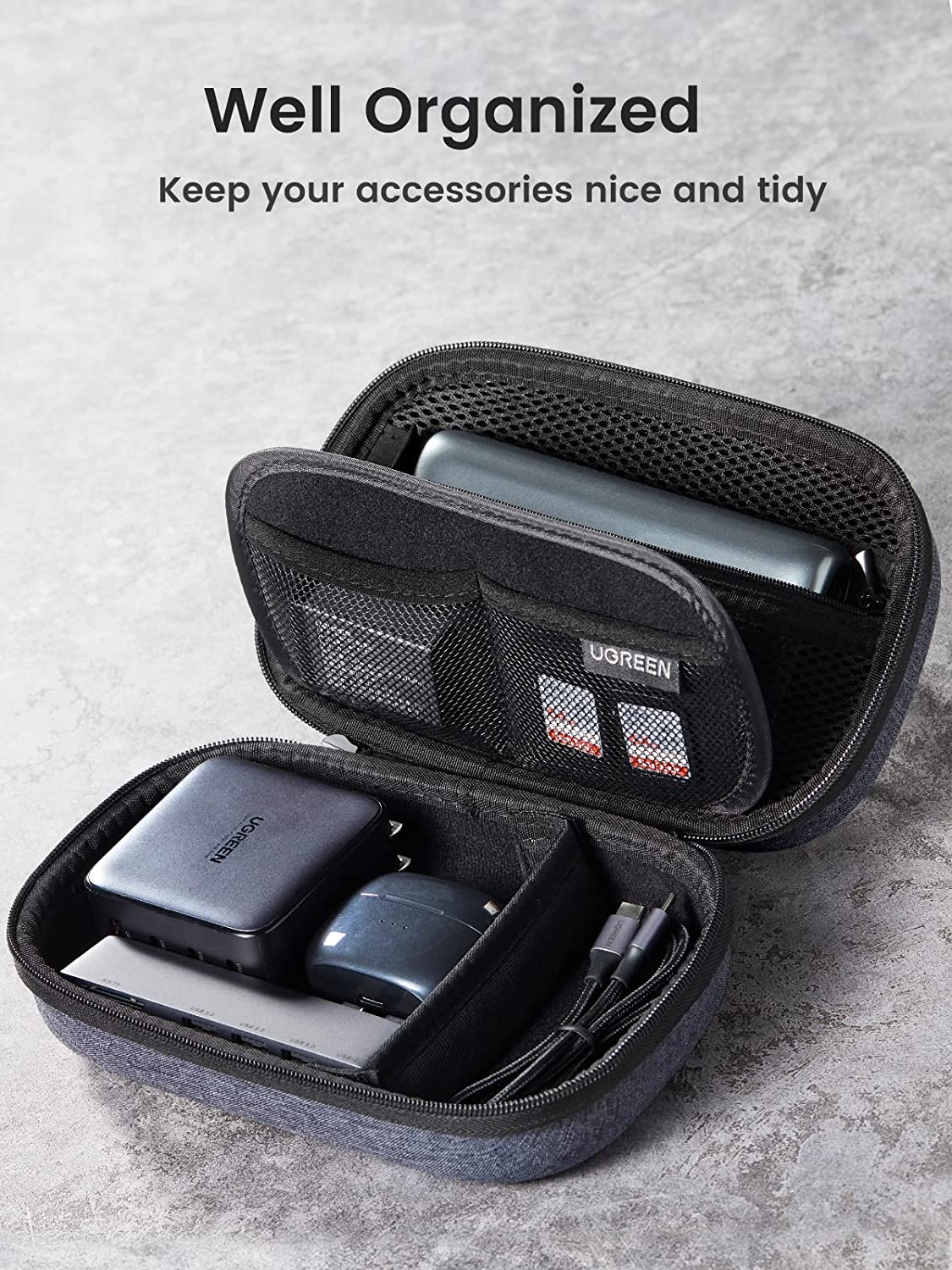 UGREEN 전자제품 여행용 정리함 하드 케이스 이중  - Travel Accessories Tech 리뷰 및 가격
