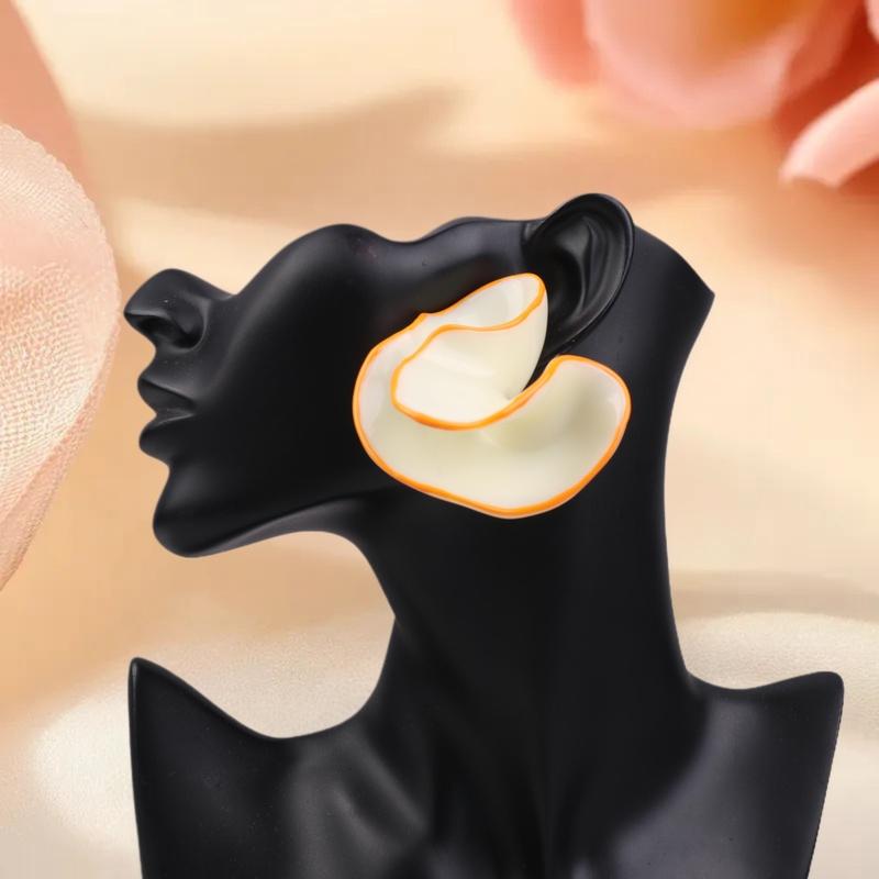 여성용 기하학적 조개 스터드 귀걸이, 과장된 개성의 여 - Travel Accessories For Europe 리뷰 및 가격