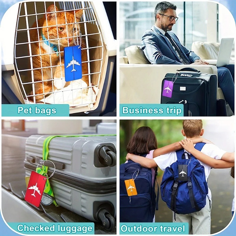 알루미늄 합금 여행용 러기지 태그, 수하물 태그, 이름 - Travel Accessories Plane 리뷰 및 가격