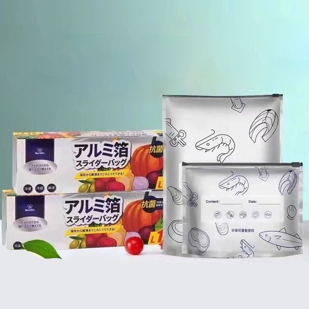 10개/봉투 대용량 알루미늄 호일 식품 보관 백 누수  - Reusable Zip Bag 리뷰 및 가격