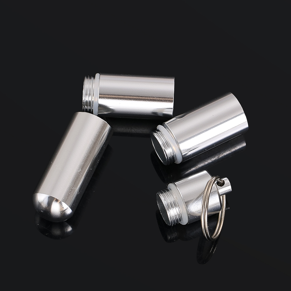 스테인레스 스틸 키 체인 캡슐 방수 알약 홀더 휴대용  - Travel Accessories For Europe 리뷰 및 가격