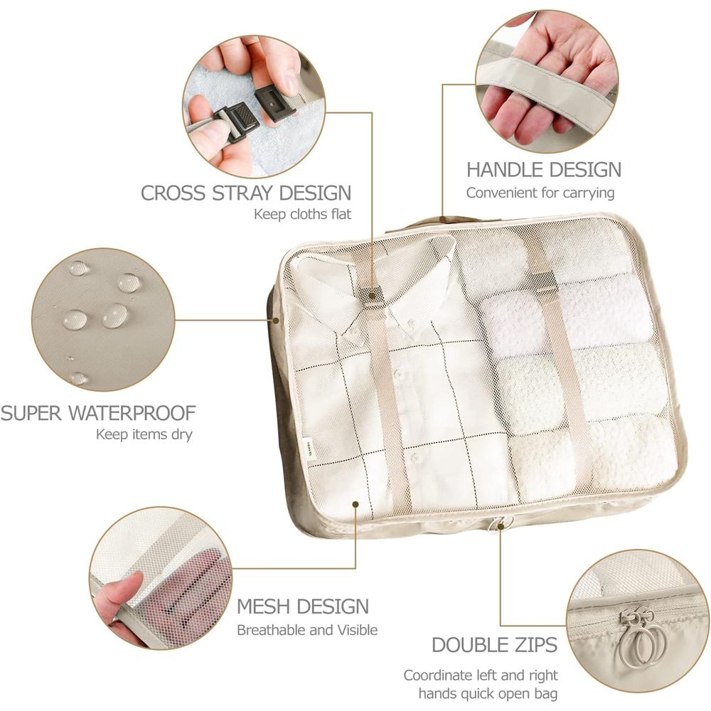 세트형 짐싸기 큐브 또는 여행용 가방 대형 짐 정리함, - Travel Accessories Packing Cubes 리뷰 및 가격
