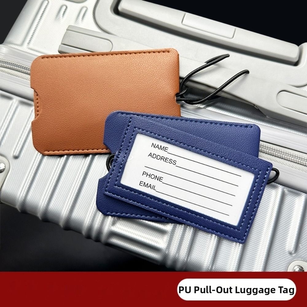 PU 가죽 풀아웃 러기지 태그 백팩 액세서리 부드러운  - Luggage Tag Leather 리뷰 및 가격