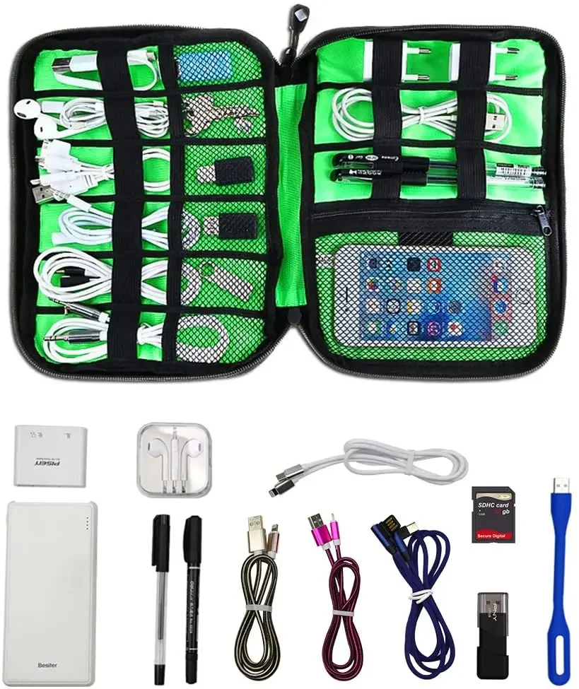 케이블 정리 보관 가방 시스템 키트 케이스 USB 데이 - Cable Organizer Travel 리뷰 및 가격